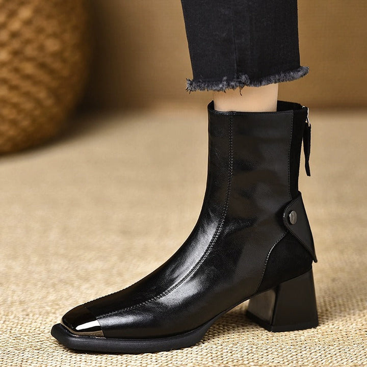 Muse & Valeur | Leather Ankle Boots for Women