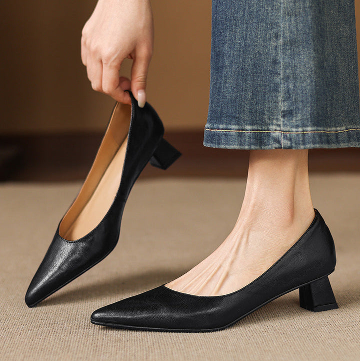 Muse & Valeur | Genuine Leather Heels for Women