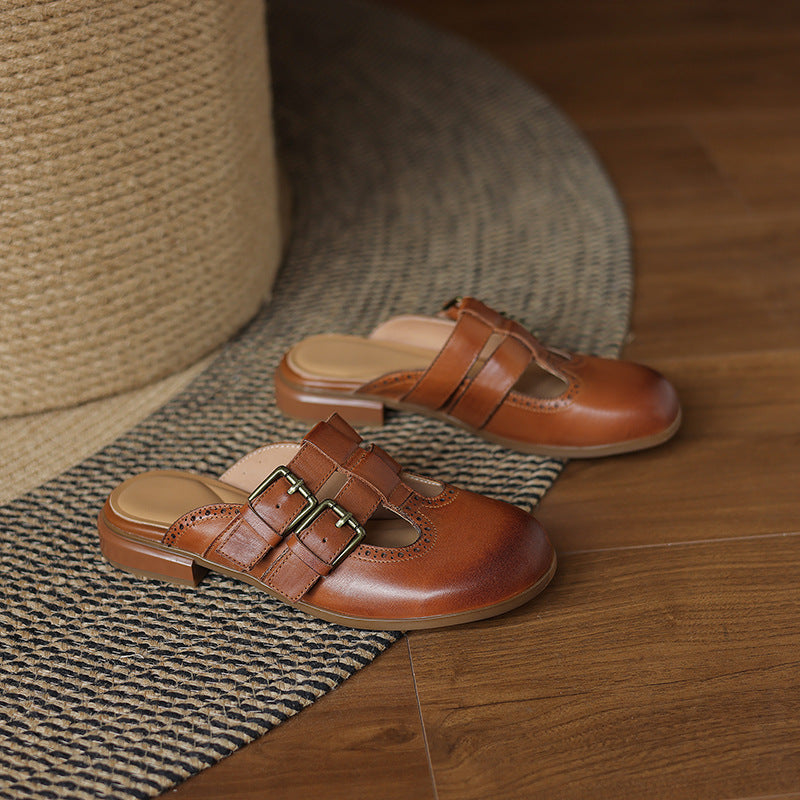 Muse & Valeur | Genuine Leather Mules for Women