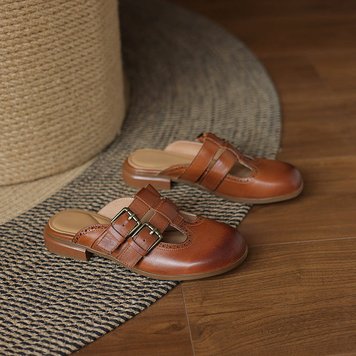 Muse & Valeur | Genuine Leather Mules for Women
