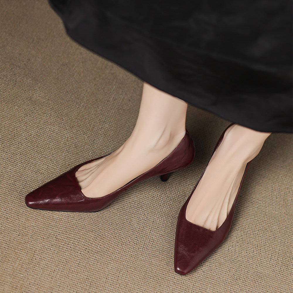 Muse & Valeur | Genuine Leather Heels for Women