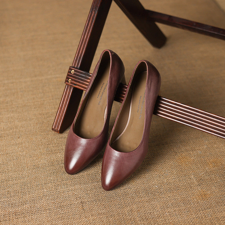 Muse & Valeur | Genuine Leather Heels for Women