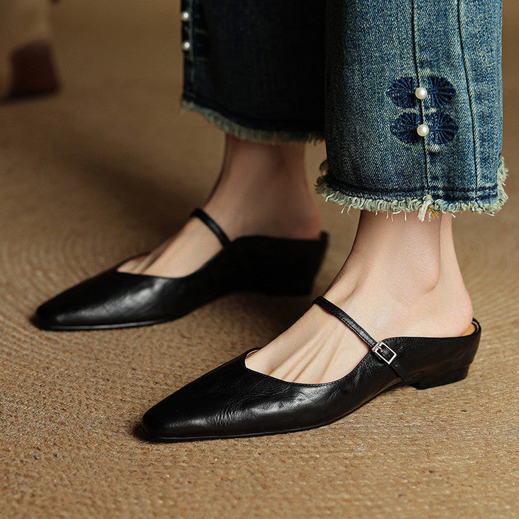 Muse & Valeur | Genuine Leather Mules for Women