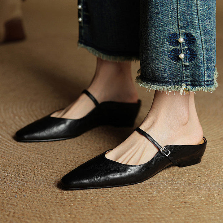 Muse & Valeur | Genuine Leather Mules for Women
