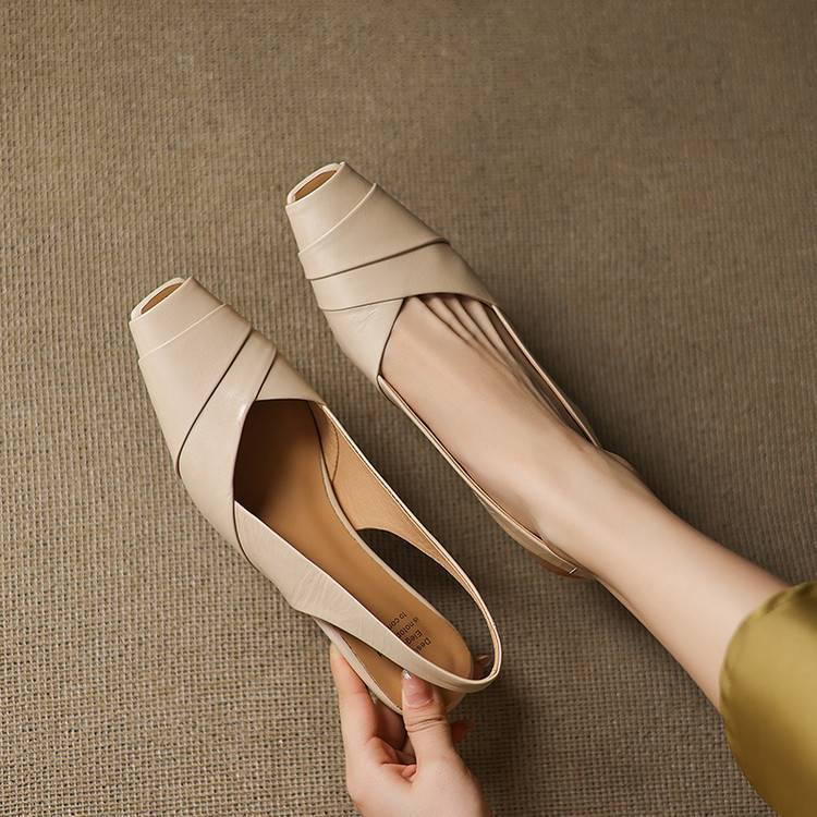 Muse & Valeur | Genuine Leather Slingbacks for Women