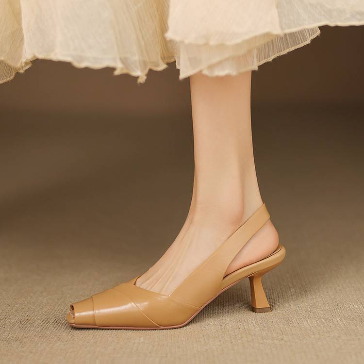 Muse & Valeur | Genuine Leather Slingbacks for Women