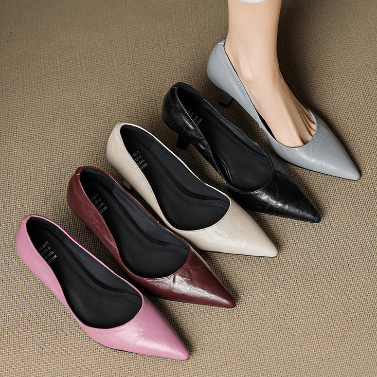 Muse & Valeur | Genuine Leather Heels for Women
