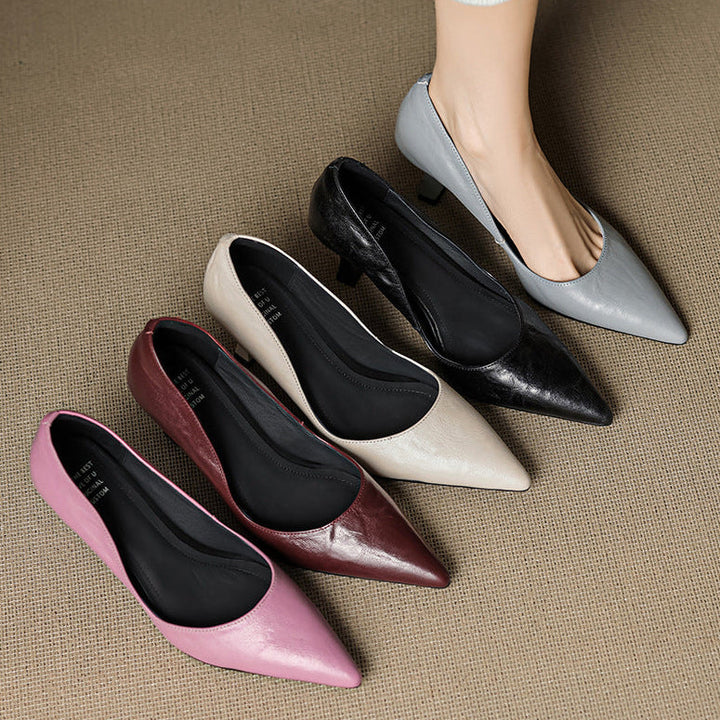 Muse & Valeur | Genuine Leather Heels for Women