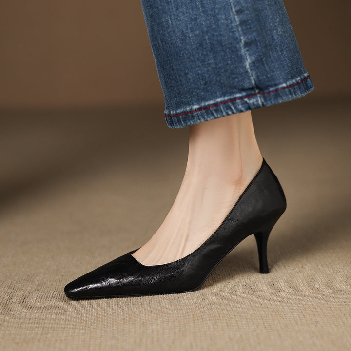 Muse & Valeur | Genuine Leather Heels for Women