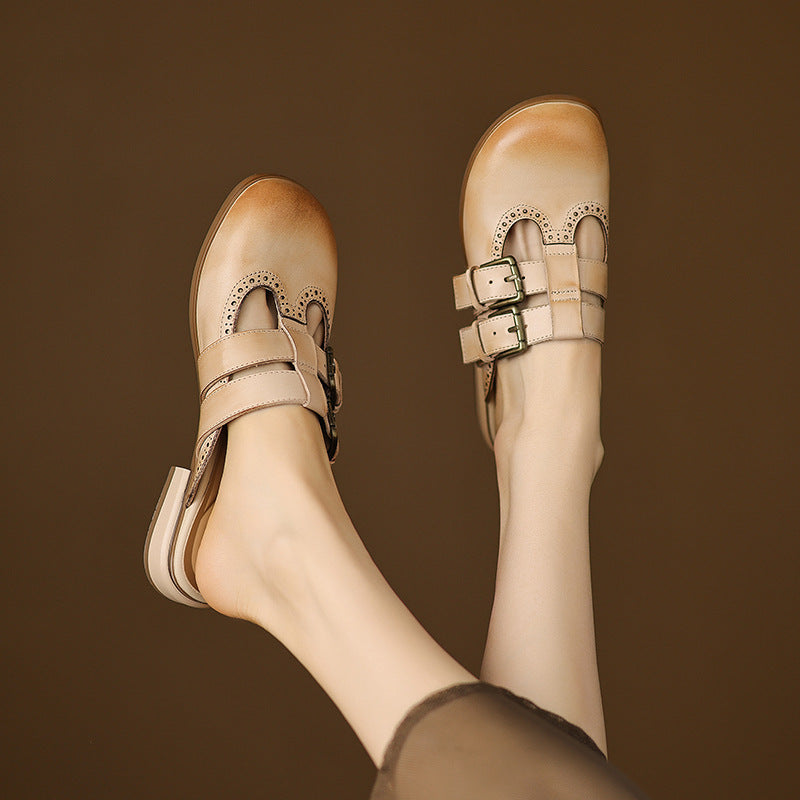Muse & Valeur | Genuine Leather Mules for Women