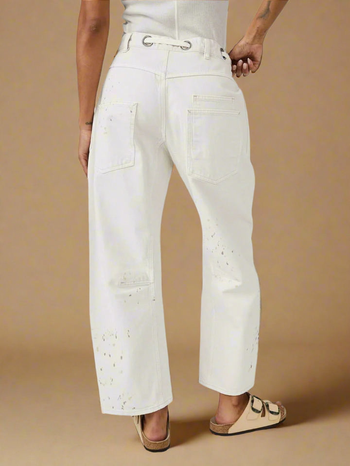 Muse & Valeur | Artisan Pants for Women in Natural Fabric, Relaxed Fit, Beige