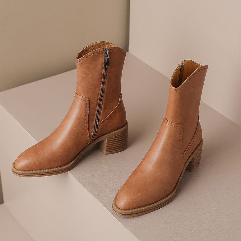 Muse & Valeur | Genuine Leather Boots for Women