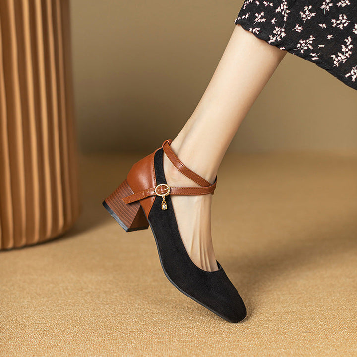 Muse & Valeur | Suede Heels for Women in Black