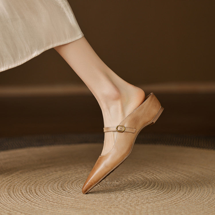 Muse & Valeur | Genuine Leather Mules for Women