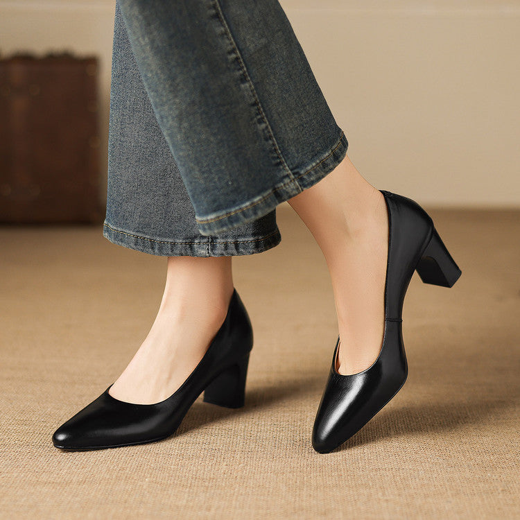 Muse & Valeur | Genuine Leather Heels for Women