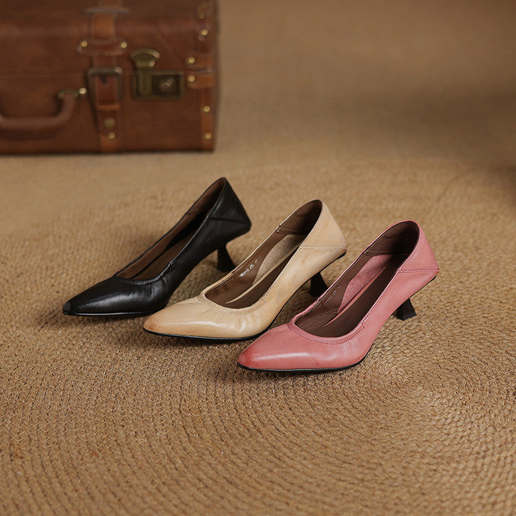 Muse & Valeur | Genuine Leather Heels for Women