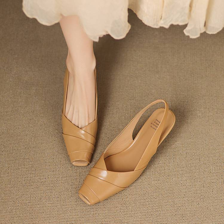 Muse & Valeur | Genuine Leather Slingbacks for Women