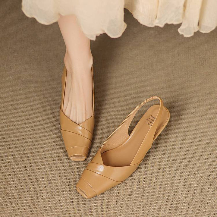 Muse & Valeur | Genuine Leather Slingbacks for Women