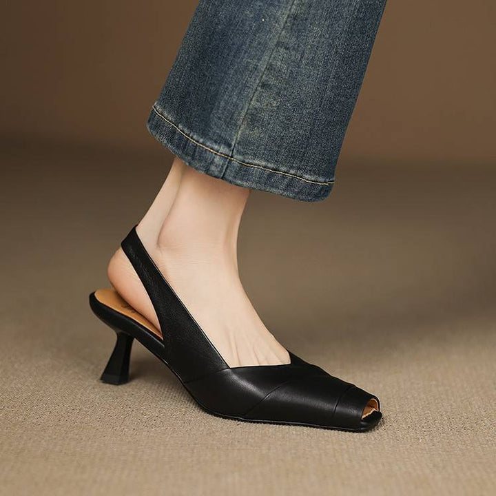 Muse & Valeur | Genuine Leather Slingbacks for Women