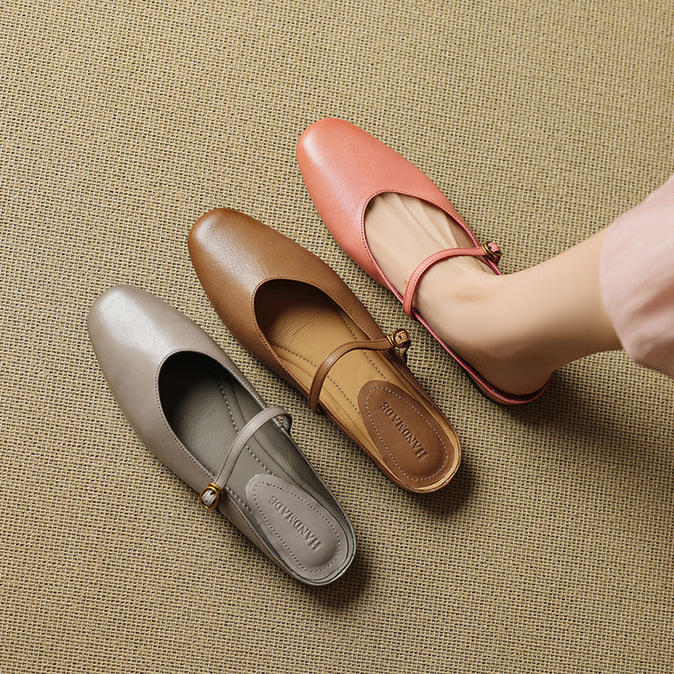 Muse & Valeur | Genuine Leather Mules for Women