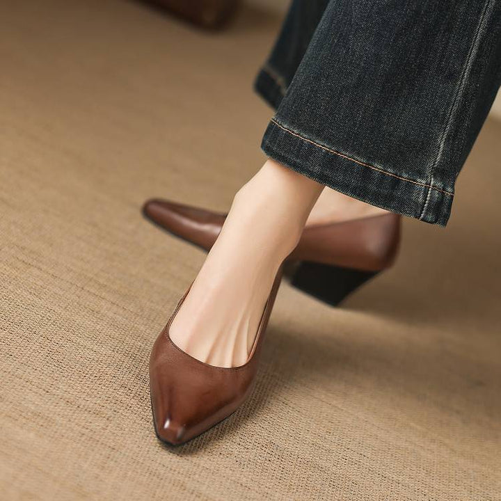 Muse & Valeur | Genuine Leather Heels for Women