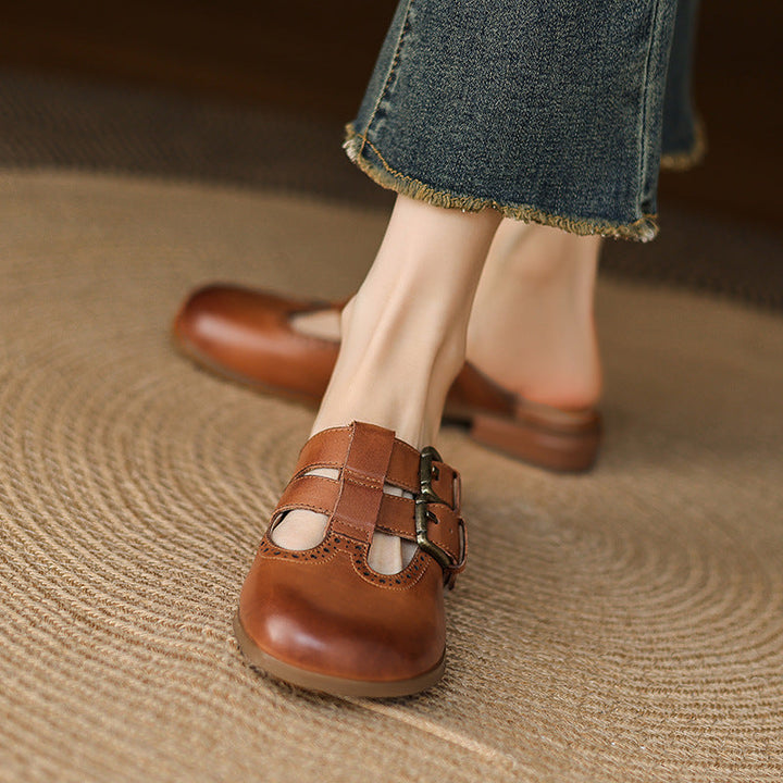 Muse & Valeur | Genuine Leather Mules for Women