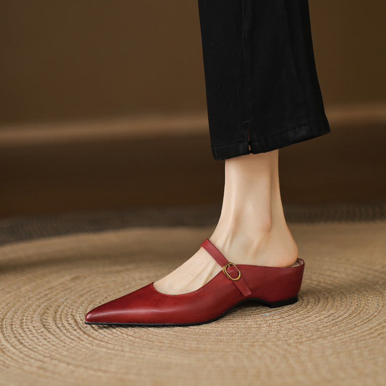 Muse & Valeur | Genuine Leather Mules for Women
