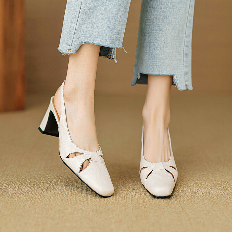 Muse & Valeur | Genuine Leather Slingbacks for Women