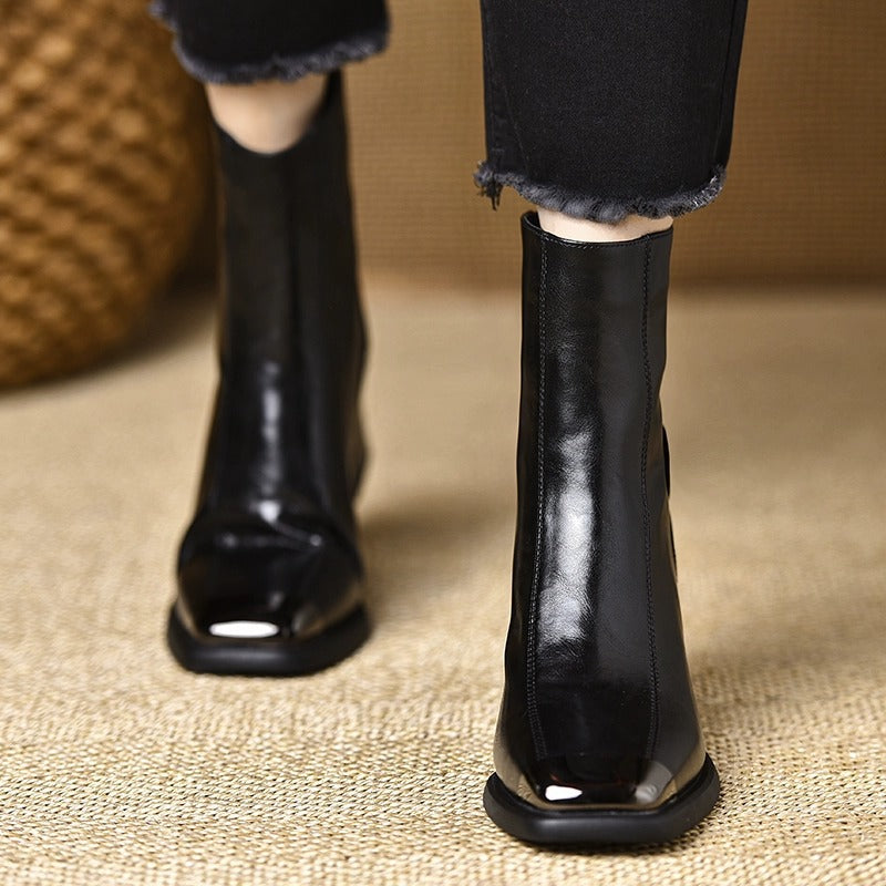 Muse & Valeur | Leather Ankle Boots for Women