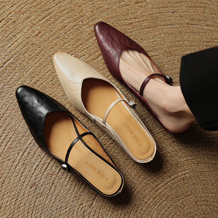 Muse & Valeur | Genuine Leather Mules for Women