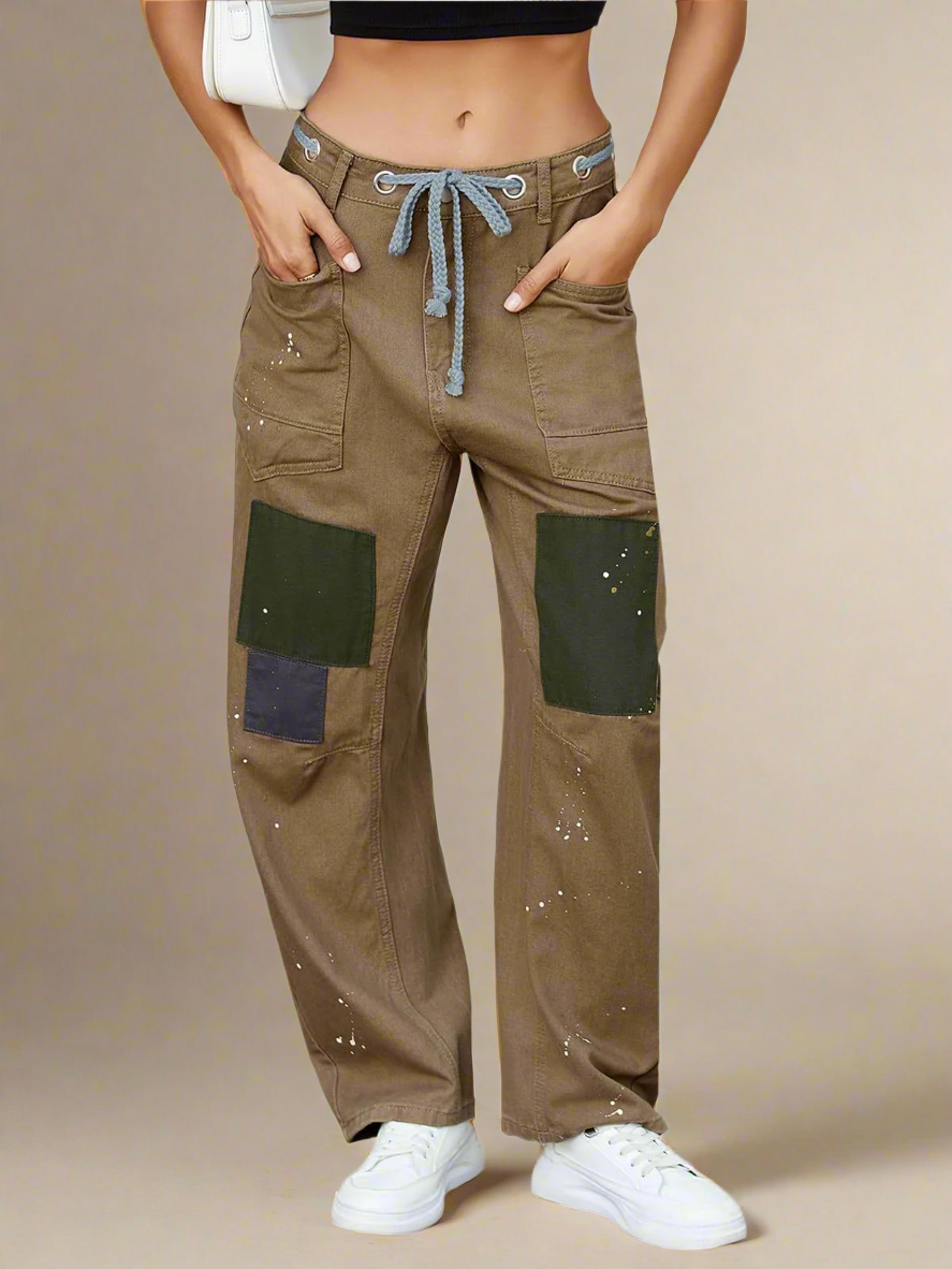 Muse & Valeur | Artisan Pants for Women in Natural Fabric, Relaxed Fit, Beige