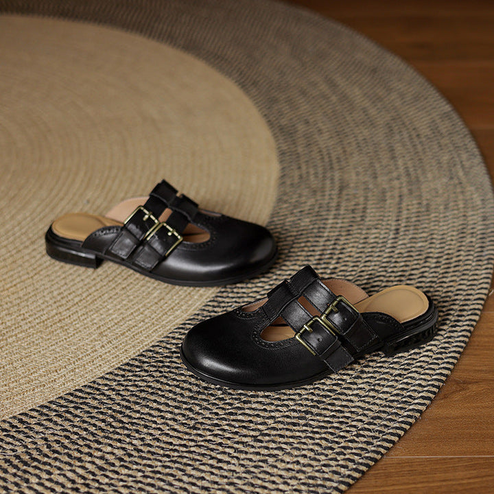 Muse & Valeur | Genuine Leather Mules for Women