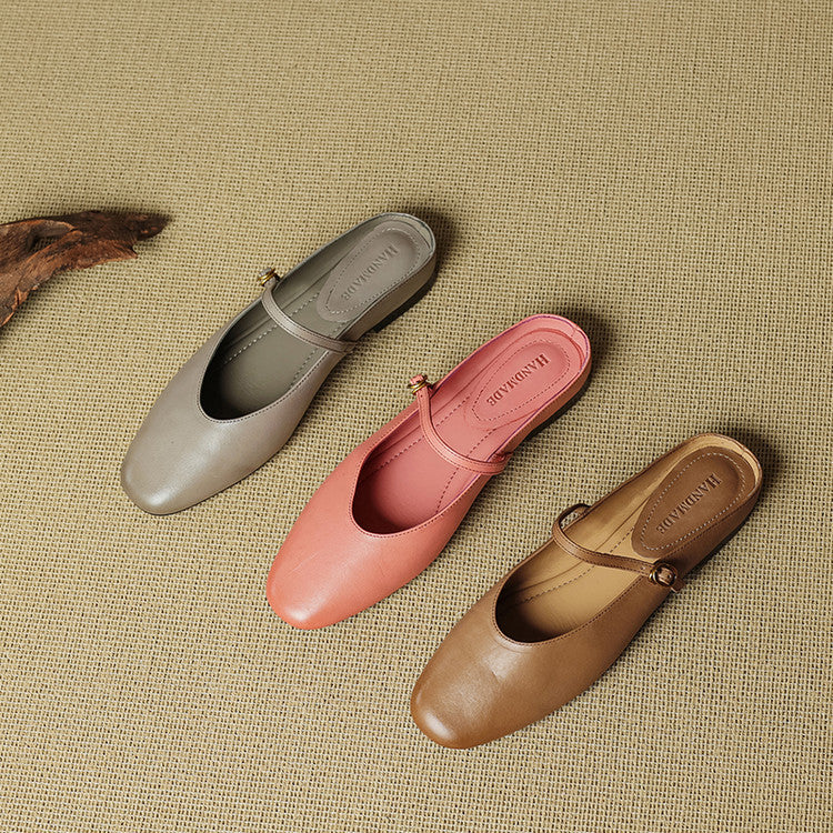 Muse & Valeur | Genuine Leather Mules for Women