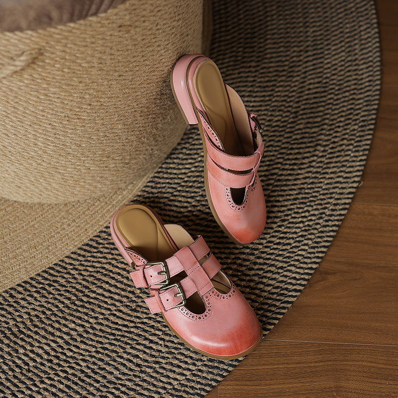 Muse & Valeur | Genuine Leather Mules for Women