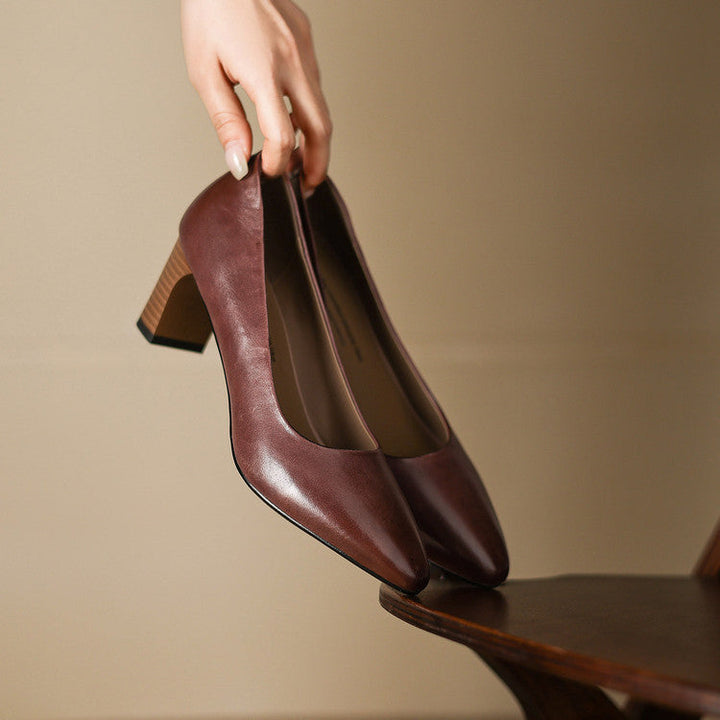 Muse & Valeur | Genuine Leather Heels for Women