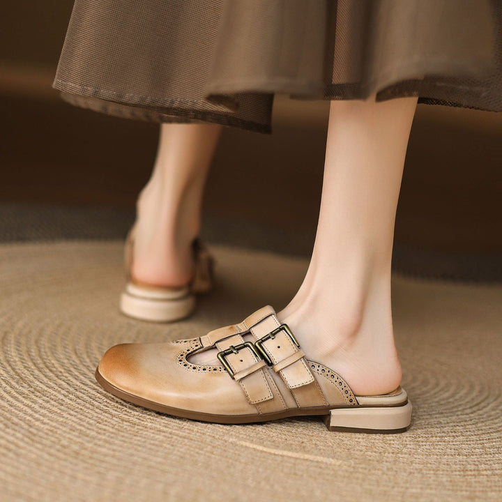 Muse & Valeur | Genuine Leather Mules for Women