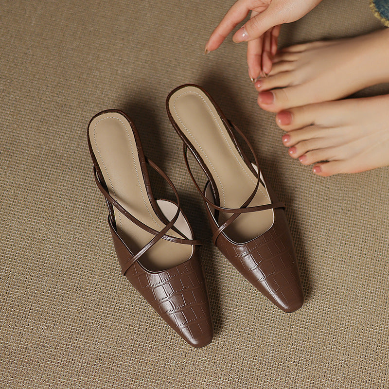 Muse & Valeur | Genuine Leather Mules for Women