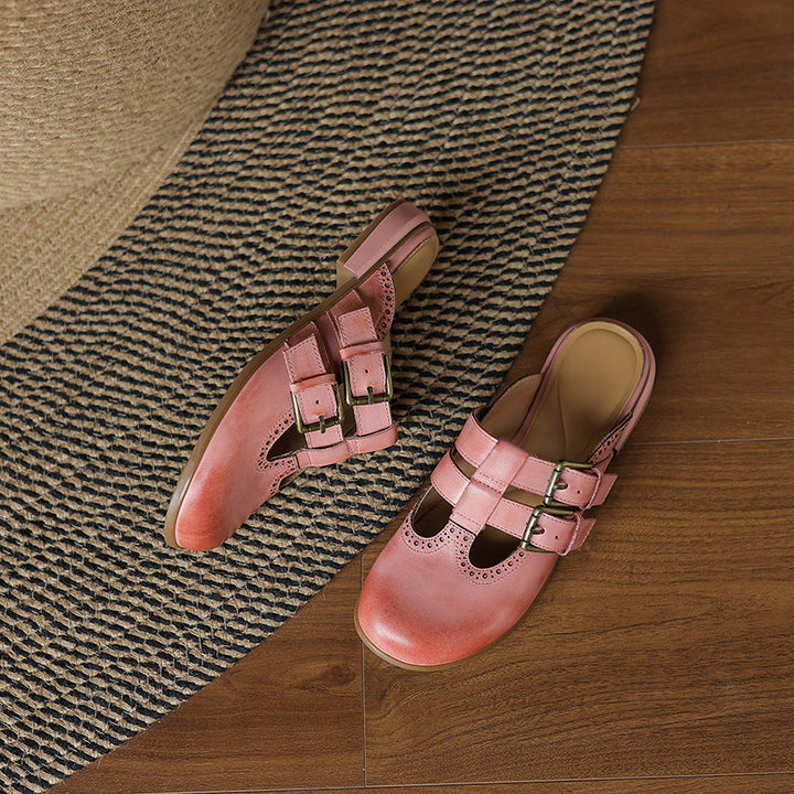 Muse & Valeur | Genuine Leather Mules for Women