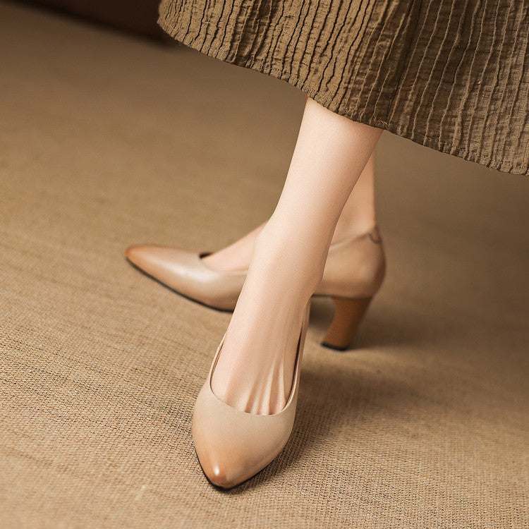 Muse & Valeur | Genuine Leather Heels for Women