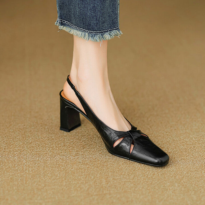 Muse & Valeur | Genuine Leather Slingbacks for Women