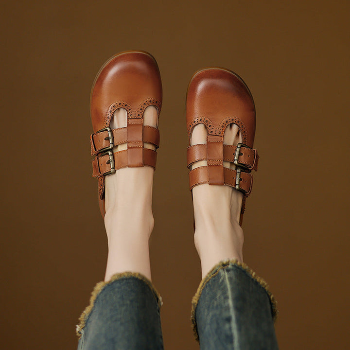 Muse & Valeur | Genuine Leather Mules for Women