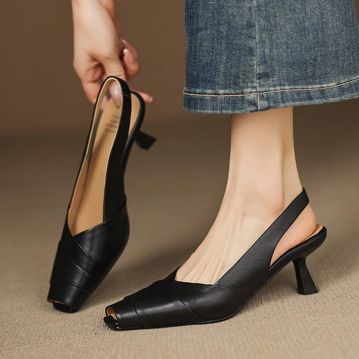 Muse & Valeur | Genuine Leather Slingbacks for Women
