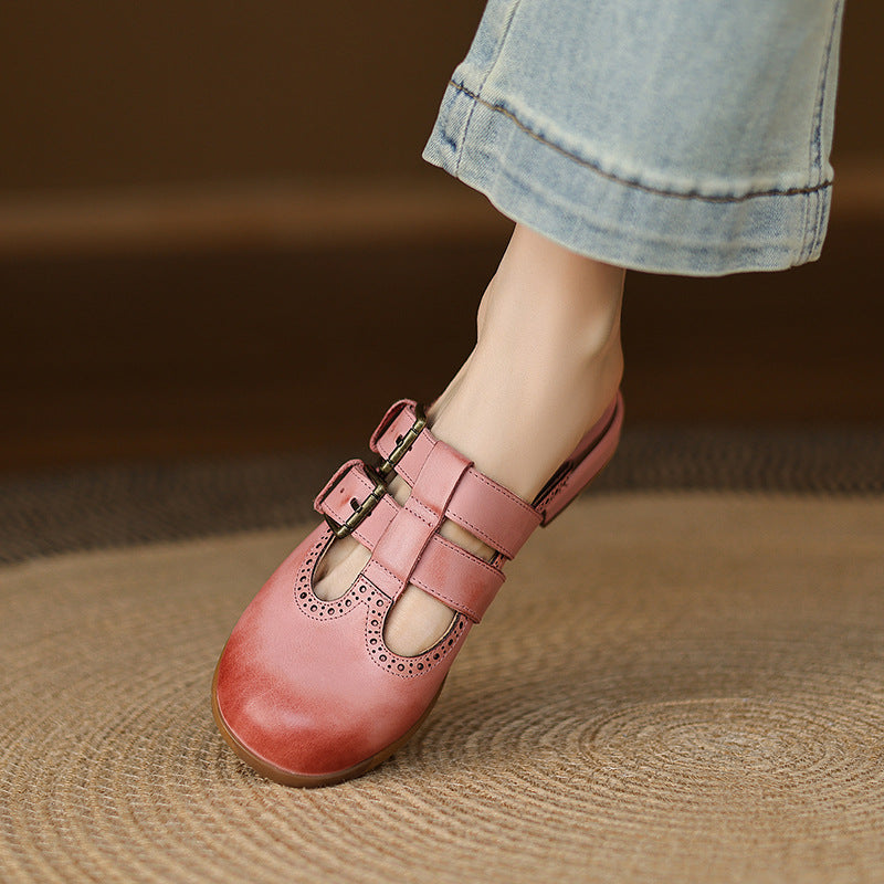 Muse & Valeur | Genuine Leather Mules for Women