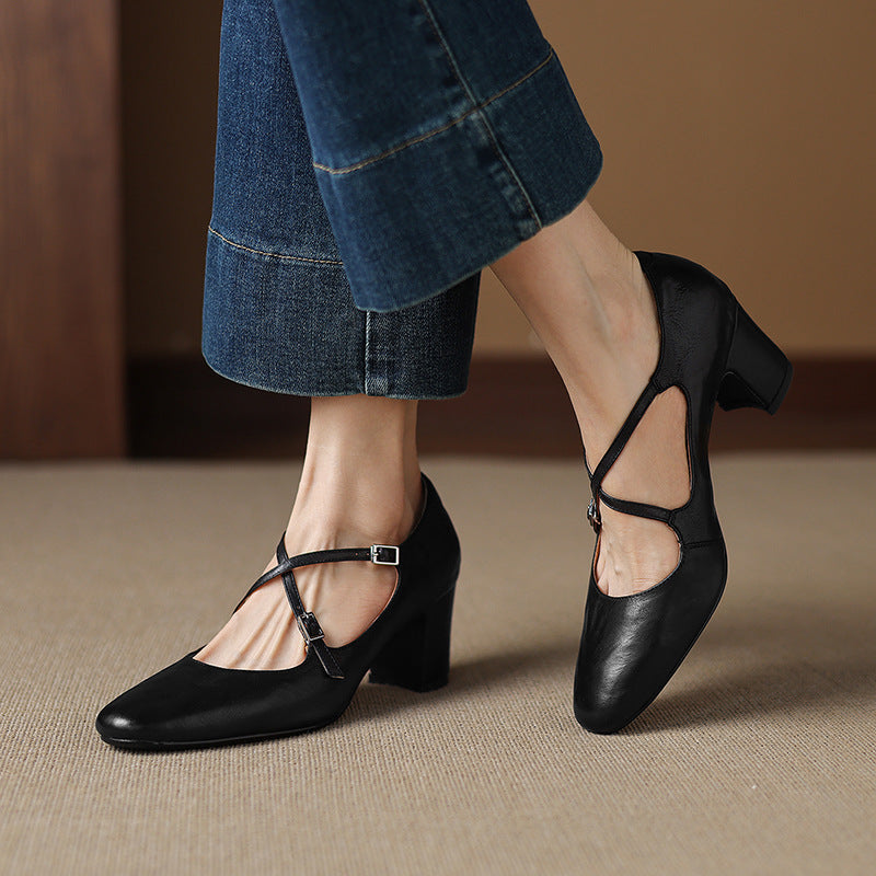 Muse & Valeur | Genuine Leather Heels for Women