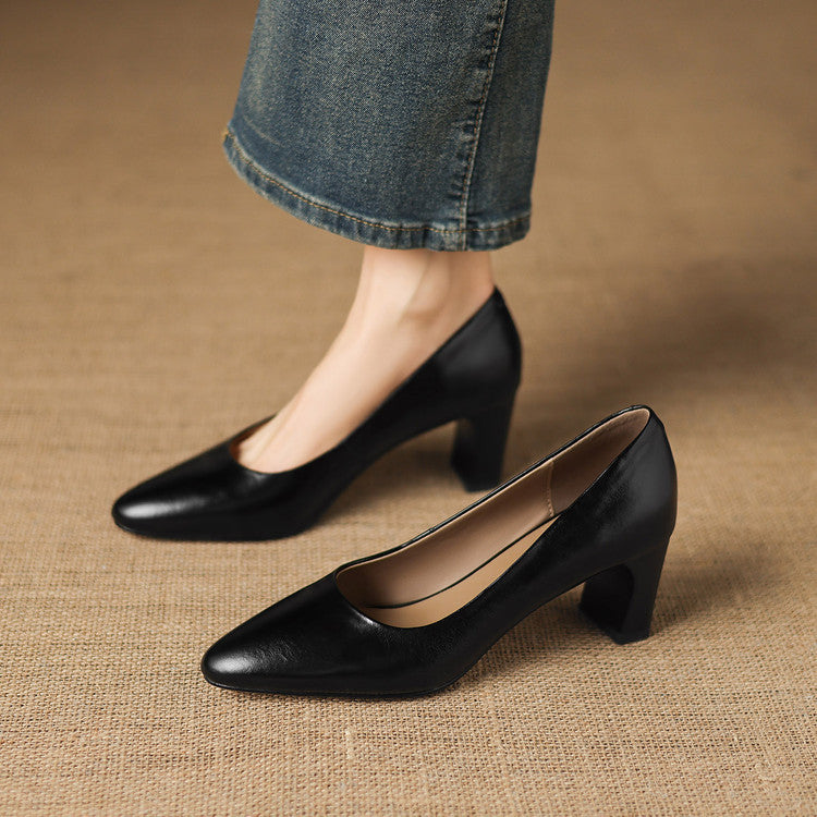 Muse & Valeur | Genuine Leather Heels for Women