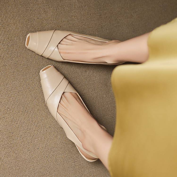 Muse & Valeur | Genuine Leather Slingbacks for Women