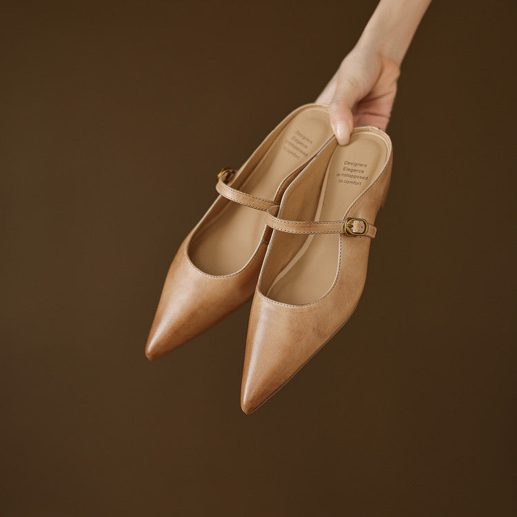 Muse & Valeur | Genuine Leather Mules for Women