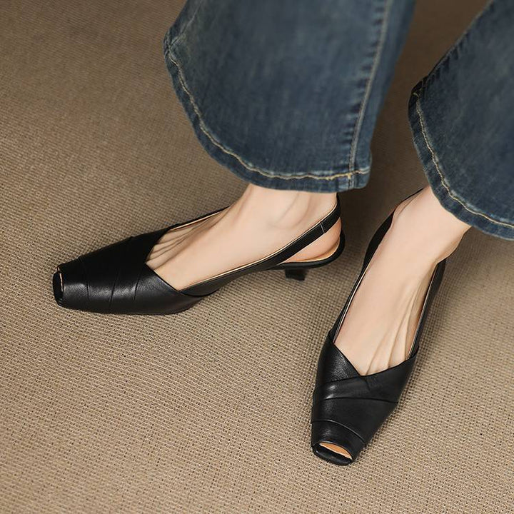 Muse & Valeur | Genuine Leather Slingbacks for Women