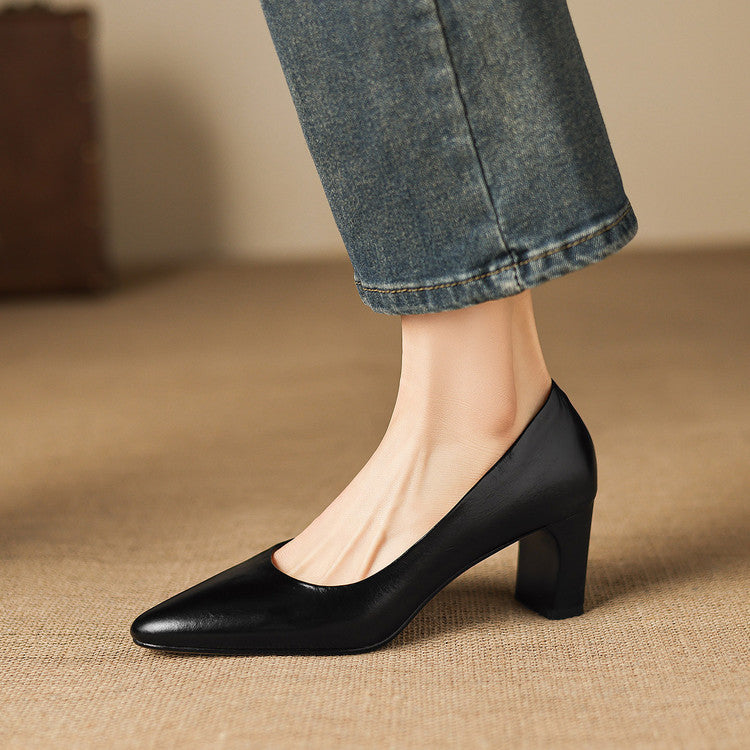 Muse & Valeur | Genuine Leather Heels for Women