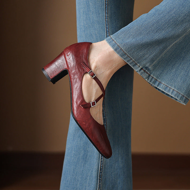 Muse & Valeur | Genuine Leather Heels for Women